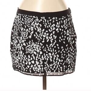 NWT Haute Hippie silk sequined leopard print skirt